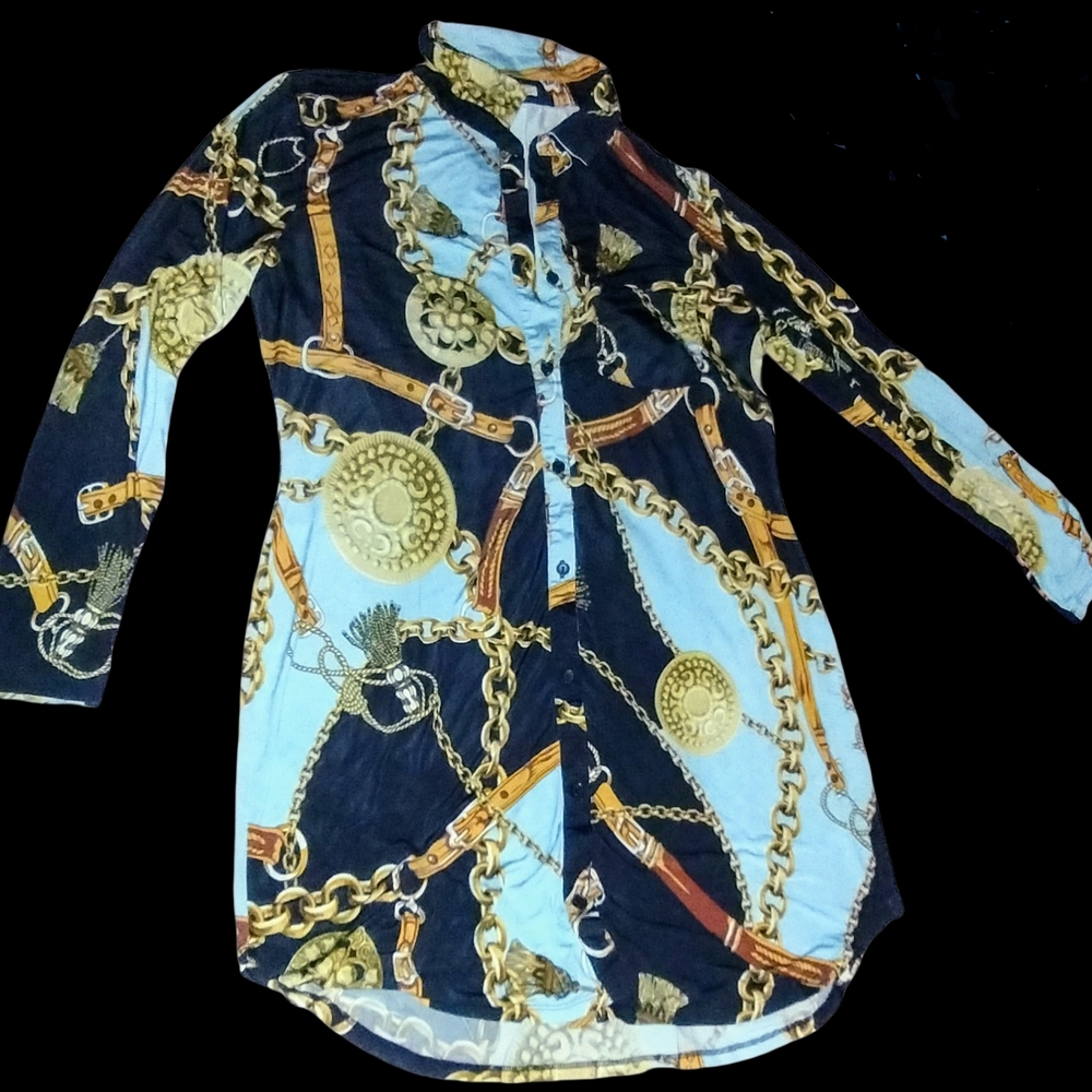 Chain Print Kids Shirt